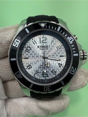 Kyboe Giant Mariner 40mm Blue 10atm quartz watch $230 UNISEX